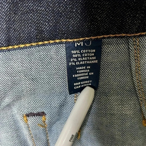 Marc by Marc Jacobs dark blue wash monogrammed size 8 mini skirt NWOT - Picture 5 of 8